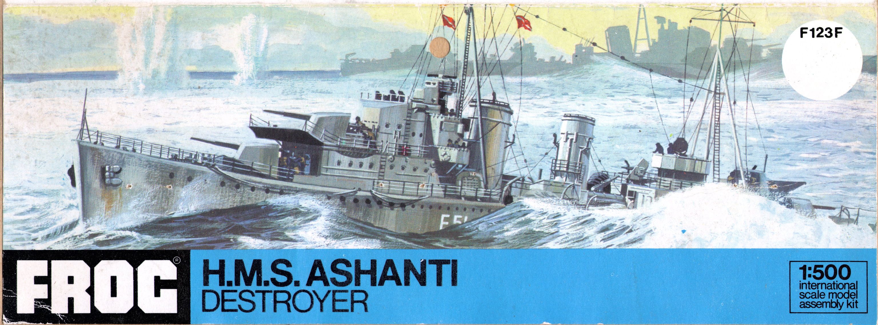 FROG F123F Rovex Tri-ang HMS Ashanti Header card